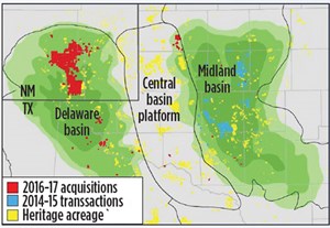 Fig. 3. Exxon Mobil added 227,000 net acres to its heritage Permian basin leasehold. Source: Exxon Mobil 2017 Analysts Day presentation.