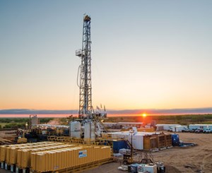 Fig. 3. Pictured is one of seven rigs that Chesapeake Energy is running in the Eagle Ford, where it is drilling the wells with the longest lateral lengths in the play. Image: Chesapeake Energy Corp.