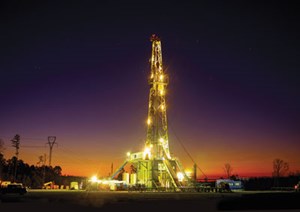 One of the three rigs at work across Comstock Resources’ Haynesville-Bossier leasehold. Image: Comstock Resources Inc.