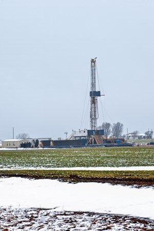 The weather may be frightful, but the longterm prospects for the Marcellus-Utica gas horizons are delightful. Photo: Chesapeake Energy Co.