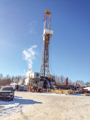 Fig. 3. A sign of the times is reflected in a drilling site of natural gas powerhouse EQT. Image: EQT Corp.