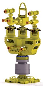 Fig. 3. The RapidCap AFCS 02 subsea capping system uses advanced computation, fluid-dynamic software to accurately model plume force velocities.