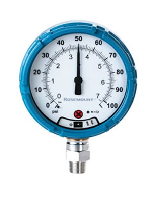 Fig. 4. Electronic pressure gauges can provide a familiar local display, and send data in real time via a WirelessHART network.