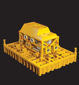 Fig. 1. Advanced-design manifolds for deepwater gas projects are just one example of subsea advancements.