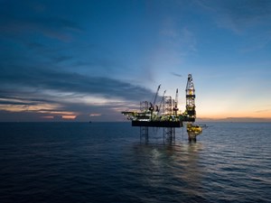 offshore platform on Triton oil field