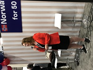 Fig. 2. Stavanger, Norge, varaordfører Dagny Sunnanå Hausken.