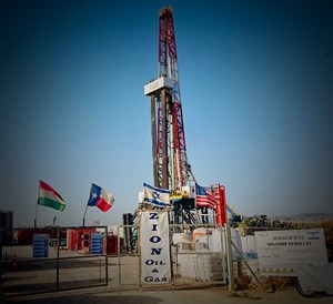 Zion drilling rig in Israel.