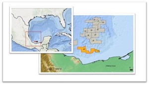 map of Block 29 offshore Mexico
