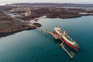 Fig. 8. Symbolized by the Woodside Energy-operated Pluto LNG plant on the shore of Western Australia, the country continues to pursue a goal of becoming the world’s largest LNG exporter. Image: Woodside Energy Ltd.