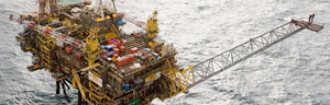 production platform from Shell in the North Sea