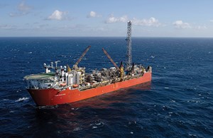 Fig. 3. This is how the Terra Nova FPSO appeared while on duty at its namesake field. The vessel was removed from Terra Nova field in December 2019, but it should be back on station by the end of 2022. Image: Suncor Energy.
