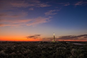 Fig. 4. One of the 16 rigs Devon is running in its Delaware basin assets. Image: Devon Energy Corp.