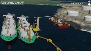 Two LNG vessels in Gabon&#x27;s Cap Lopez oil terminal