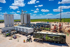 Fig. 3. The new-generation Clean Fleet spread on location in the Permian basin.