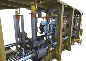 Fig. 1. Aptara manifold, electrified with ball valve with the low power rotary electric actuator.