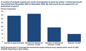 Fig. 6. Special Question on growth of U.S. crude oil production.