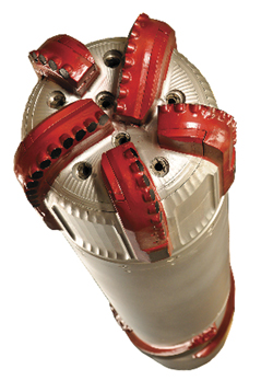 Five-bladed PDC bits with 16-mm and 13-mm PDC cutters and tungsten carbide gauge protection helped achieve high-performance drilling with liner. Five-bladed PDC bits with 16-mm and 13-mm PDC cutters and tungsten carbide gauge protection helped achieve high-performance drilling with liner.