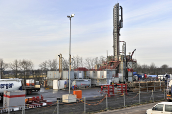 Drill site of a rig using using SCADAdrill