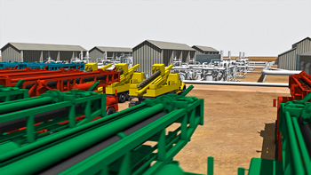 Artist’s concentration of a gathering unit and support facility for the WMS system (I assume that’s what this illustrates) Artist’s concentration of a gathering unit and support facility for the WMS system (I assume that’s what this illustrates)