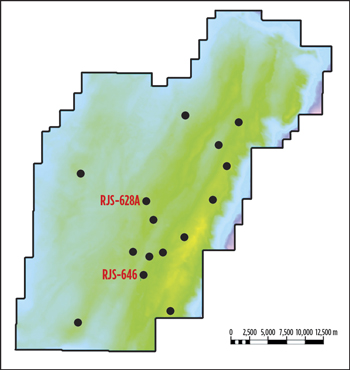 Fig. 3. Wells drilled in the Tupi area of Lula field. Fig. 3. Wells drilled in the Tupi area of Lula field.