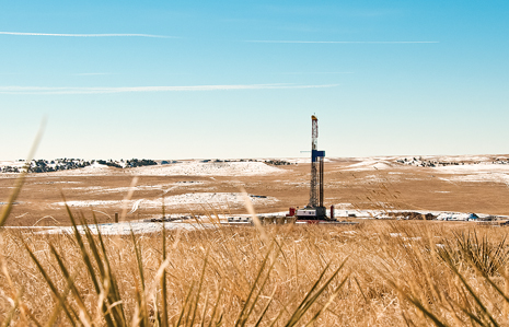 An Anadarko Petroleum rig drills in the Wattenberg field, near Denver. 