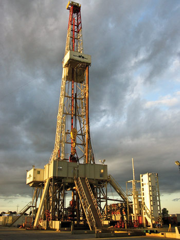 Lane Energy’s Łebień LE1 well drilled with the Nafta Pila rig is testing the shale potential in Poland’s Baltic Basin.