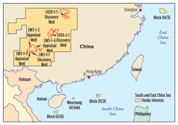 Fig. 1. The giant Liwan gas field, located 350 km southeast of Hong Kong, holds the largest gas reserves in the South China Sea discovered to date.