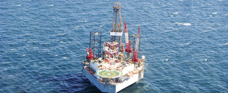 A spud can penetration curve can aid in the safe siting of a jackup rig. Photo courtesy of Fugro.