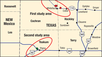 Map of study areas.