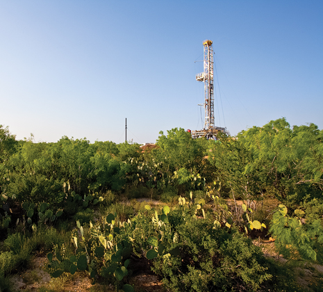 Drilling in the Eagle Ford shale. Photo courtesy of Anadarko Petroleum. Drilling in the Eagle Ford shale. Photo courtesy of Anadarko Petroleum.