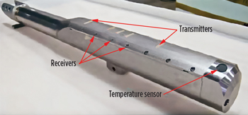 Fig. 2. The articulated pad on Halliburton’s Microwave Formation Evaluation Tool.