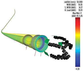 The IDEAS integrated drillbit design platform simulates bit behavior in the context of the entire drilling system—including the RSS, BHA and drillstring—optimizing performance and durability for specific applications and fields. The IDEAS integrated drillbit design platform simulates bit behavior in the context of the entire drilling system—including the RSS, BHA and drillstring—optimizing performance and durability for specific applications and fields.