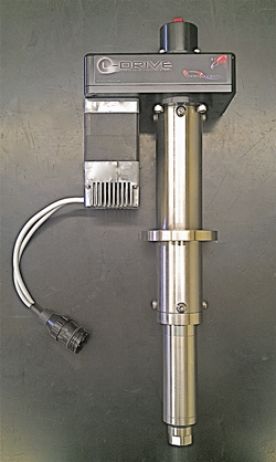 Fig. 14. The linear drive system can move a large load with high precision and accuracy, while using a relatively small horsepower drive motor.