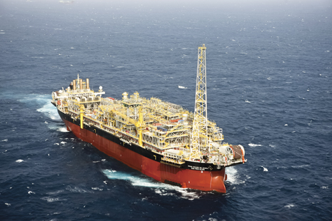 The FPSO Cidade de Angrados Reis is an example of a recent FPSO built before the new, standardized design. The FPSO Cidade de Angrados Reis is an example of a recent FPSO built before the new, standardized design.