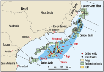 Fig. 1. Fields in the Santos basin pre-salt cluster (SBPSC). Fig. 1. Fields in the Santos basin pre-salt cluster (SBPSC).