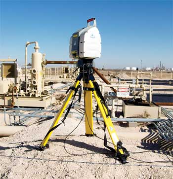 A laser scanner can capture images above and below, close up or from 300 yards away. 