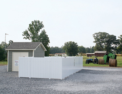 Hydraulic diaphragm system wellsite in a farmer’s field. Hydraulic diaphragm system wellsite in a farmer’s field.