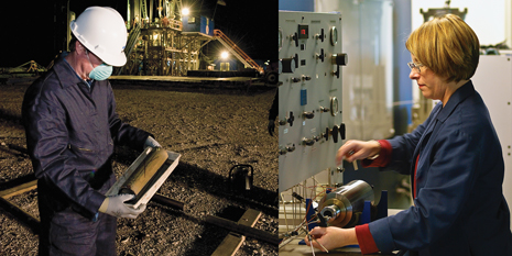 Core sampling and laboratory analysis images courtesy of Baker Hughes.