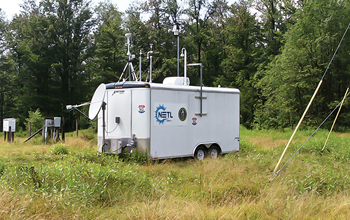 NETL’s mobile air monitoring laboratory, deployed in the Allegheny National Forest of northwestern Pennsylvania.