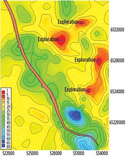 Standard deviation of top reservoir depth. Standard deviation of top reservoir depth.
